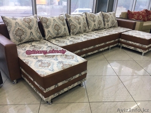 Угловой диван Модерн с пуфиком - Изображение #1, Объявление #1600850