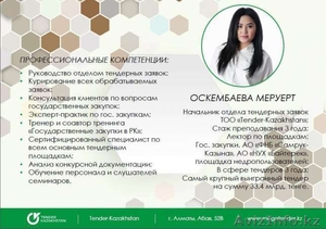 Подготовка на тендер в Алматы - Изображение #2, Объявление #1613803