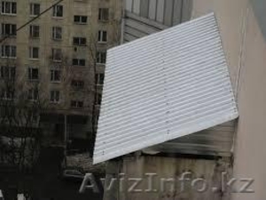 Козырек на балкон последнего этажа в Алматы, Алматы - Изображение #1, Объявление #1619761