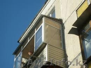 Козырек над балконом, установка в Алматы - Изображение #1, Объявление #1620253