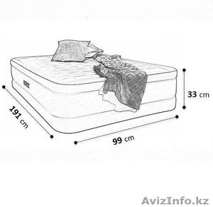 Односпальная надувная кровать со встроенным насосом, Intex 67766 - Изображение #2, Объявление #1642004