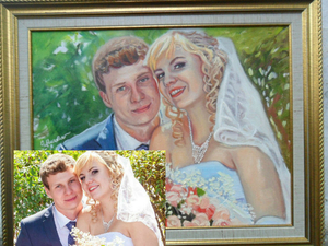 Свадебный портрет по фото ручной работы за доступную цену. - Изображение #5, Объявление #1644827