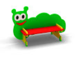 Скамейка для детской площадки «Гусеницa» - Изображение #1, Объявление #1704541