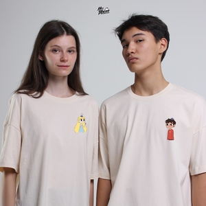 Парные футболки с принтом "Звездочка и Марк" в национальном стиле - Изображение #1, Объявление #1738048