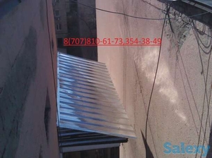 Монтаж балконного козырька в алматы не дорого - Изображение #4, Объявление #1059999