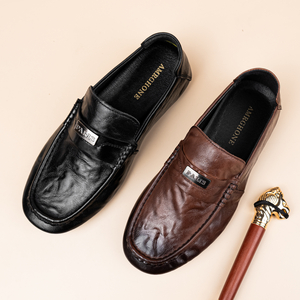 Китайские мужские туфли Верхний слой коровьей кожи #1750473