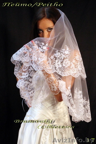 Свадебные фаты и перчатки вышитыe - Изображение #2, Объявление #140044