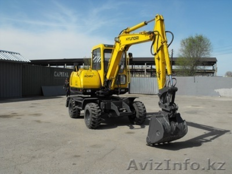 HYUNDAY ROBEX  550W-3 , 31000$ 2001г.в.,колесный экскаватор , отвал, ковш 0,3 м. - Изображение #1, Объявление #242749