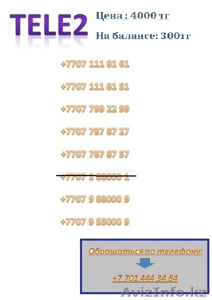 vip nomera Tele2 - Изображение #3, Объявление #421311