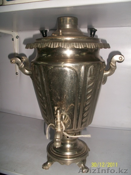 Самовары латунные на дровах, производство СССР 1978-1986 г.в., новые - Изображение #2, Объявление #522989