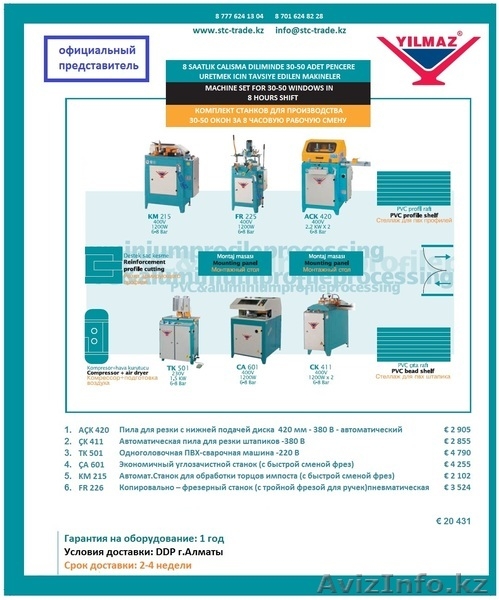 ПРОДАМ ОБОРУДОВАНИЕ ДЛЯ ПЛАСТИКОВЫХ ОКОН И СТЕКЛОПАКЕТОВ - Изображение #2, Объявление #172432