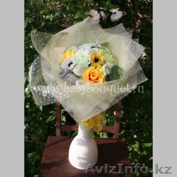 Торты, коляски из подгузников, букеты из одежды для новорожденных - Изображение #3, Объявление #692076