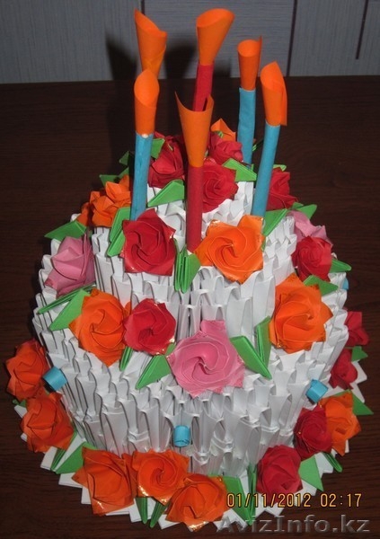 Сувенирный праздничный торт-оригами - Изображение #2, Объявление #788187