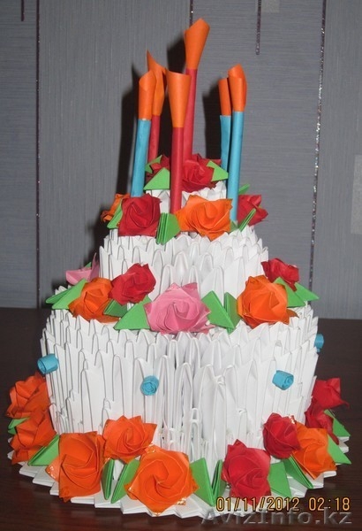 Сувенирный праздничный торт-оригами - Изображение #3, Объявление #788187