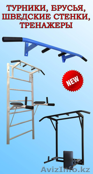 Турники, тренажеры, шведские лестницы, брусья в Алматы - Изображение #1, Объявление #874565