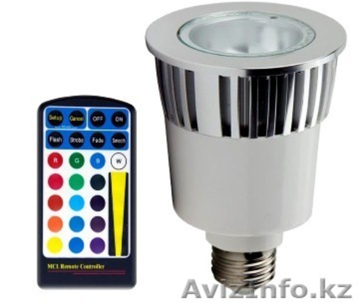 5 Вт = 40 Вт (эквив-ент), E27, RGB, 220-240В - Изображение #1, Объявление #917882