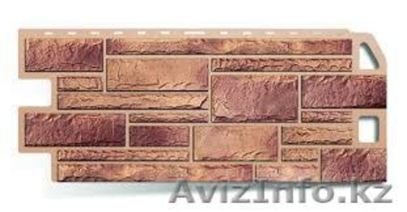 Фасадная панель  кирпичного вида (467 мм. Х 1113 мм., S=0,44 m2), цвета в асс - Изображение #1, Объявление #919079