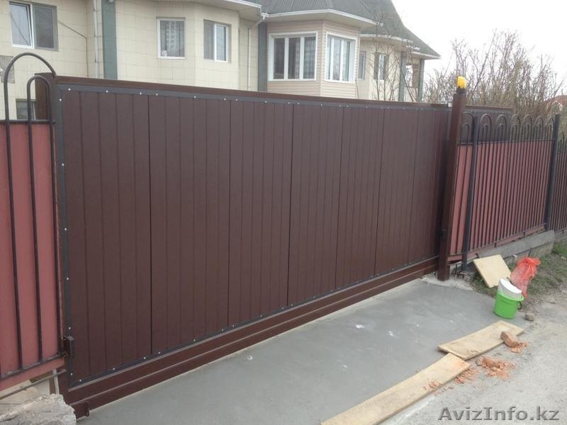 Ворота откатные из сандвич-панелей. - Изображение #3, Объявление #960949