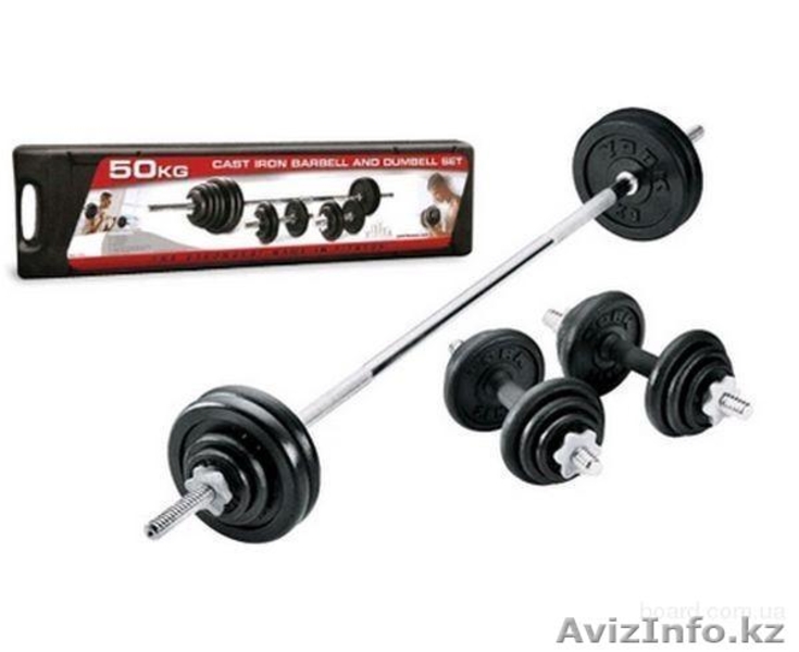 Гантели и штанга в комплекте - Изображение #1, Объявление #991807