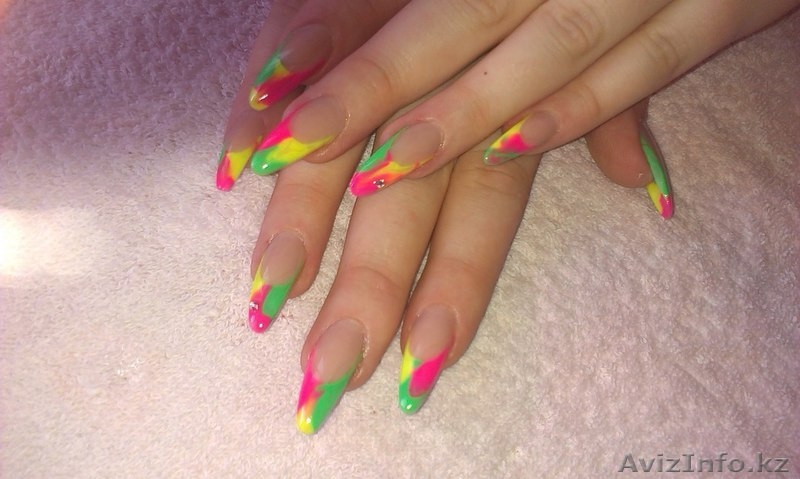 Наращивание красивых ноготков на дому качественно и не дорого.г.Алматы - Изображение #4, Объявление #386326