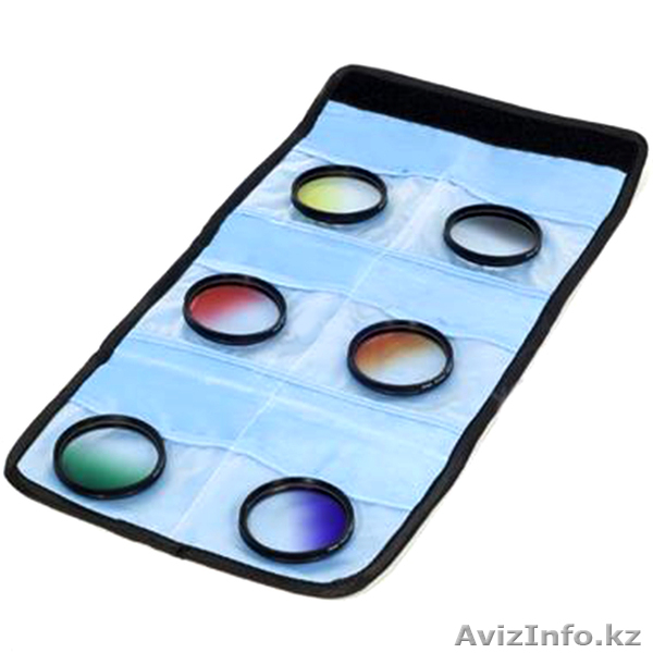 Светофильтры градиентные диаметром на 52, 58 мм 6шт в наборе - Изображение #1, Объявление #1001343