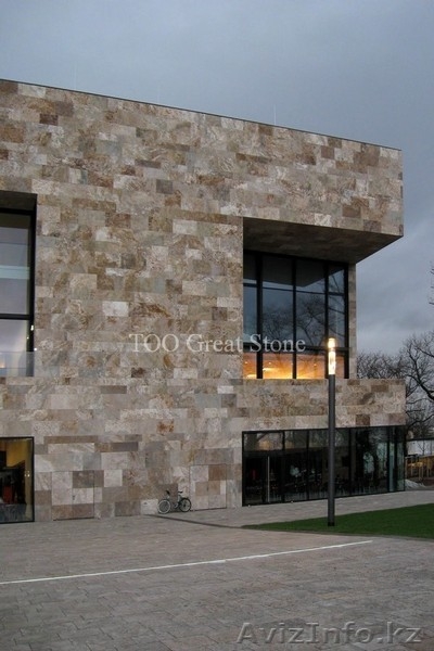 Травертин цвет "Италия" в Алматы - Изображение #1, Объявление #1055141