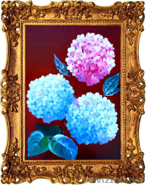 Продам картину *Гортензии* Холст. Масло. Живопись. - Изображение #3, Объявление #1095990