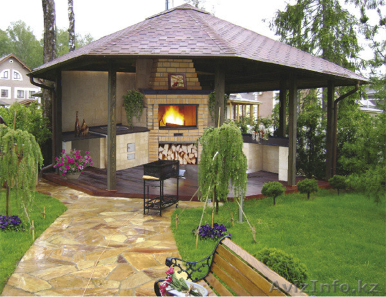 Строительство деревянных беседок г. Алматы с пожизненной гарантией на все матери - Изображение #3, Объявление #1102512
