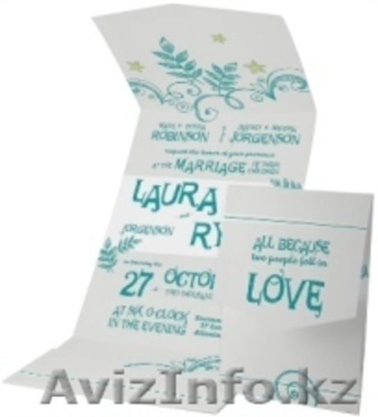 Пригласительные, открытки, схема рассадки, пресс-стены, Алматы - очень дешево - Изображение #8, Объявление #1106897