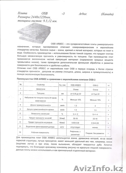 OSB ARBEC 6,3мм- Ориентированно-стружечная плита Канада - Изображение #2, Объявление #1099905