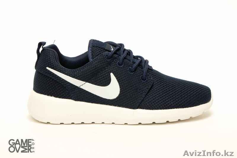 Nike Roshe Run Navy Blue/White Sole/White Icon - Изображение #1, Объявление #1243422