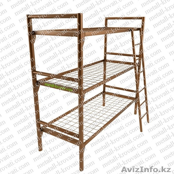 Железные кровати для рабочих, вагончиков, бытовок, общежитий оптом. - Изображение #3, Объявление #1265748