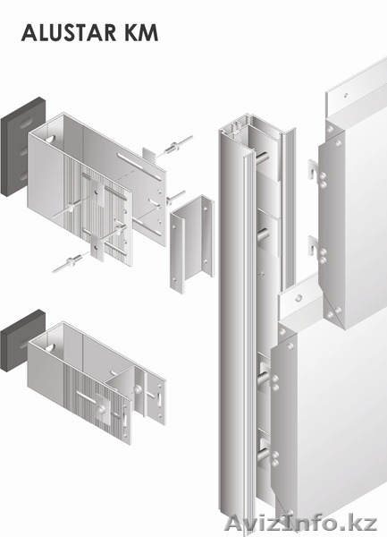 АЛЮМИНИЕВЫЙ ПРОФИЛЬ  ДЛЯ  ПОДОБЛИЦОВОЧНЫХ  СИСТЕМ - Изображение #2, Объявление #923387