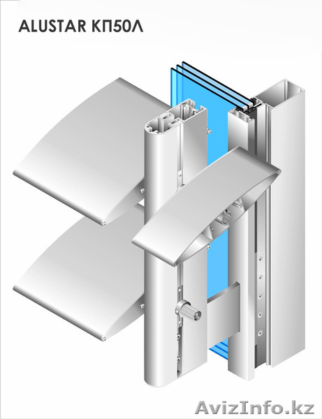 АЛЮМИНИЕВЫЕ ПРОФИЛИ ДЛЯ ОКОН, ДВЕРЕЙ, ВИТРАЖЕЙ, ФАСАДОВ - Изображение #5, Объявление #316972