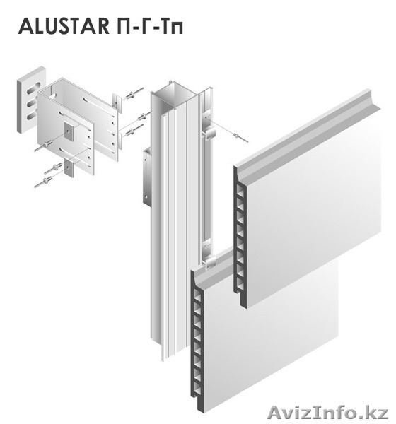 АЛЮМИНИЕВЫЙ ПРОФИЛЬ  ДЛЯ  ПОДОБЛИЦОВОЧНЫХ  СИСТЕМ - Изображение #3, Объявление #923387