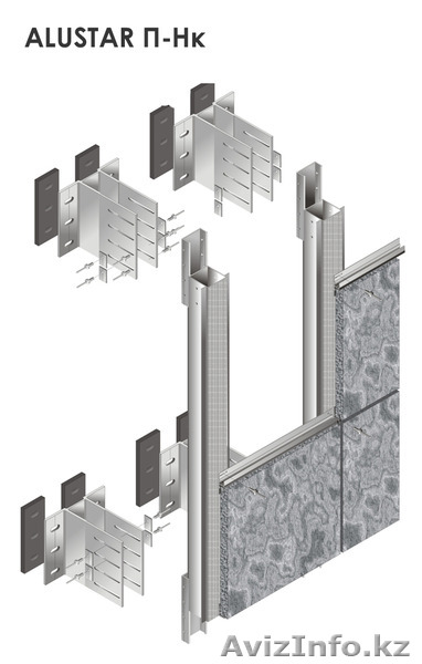 АЛЮМИНИЕВЫЙ ПРОФИЛЬ  ДЛЯ  ПОДОБЛИЦОВОЧНЫХ  СИСТЕМ - Изображение #4, Объявление #923387