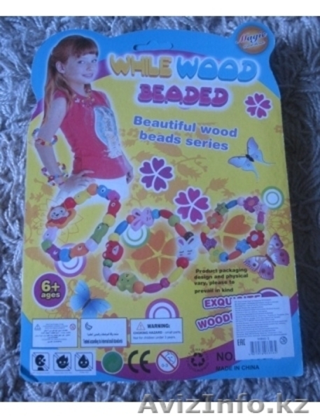 Деревянный крупный бисер код 46146 - Изображение #2, Объявление #1292497