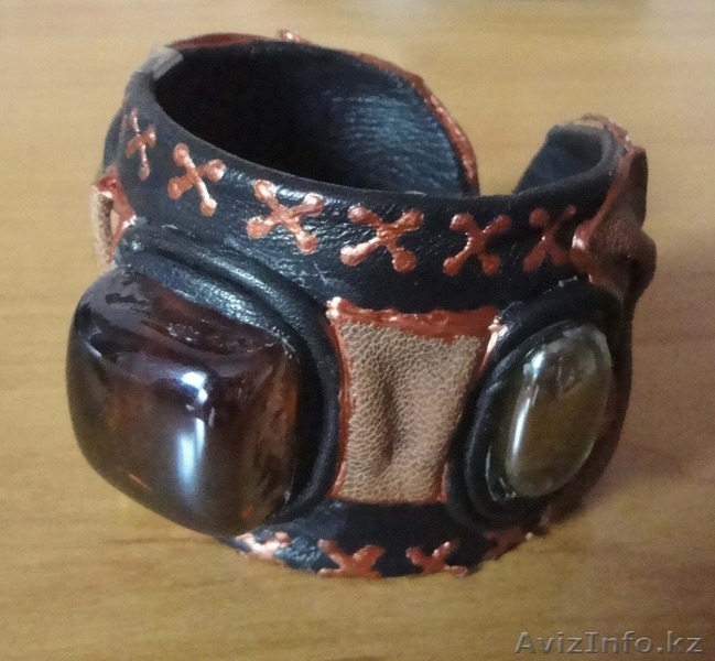 продам кожаные ободки и браслеты ручной работы - Изображение #6, Объявление #1292257