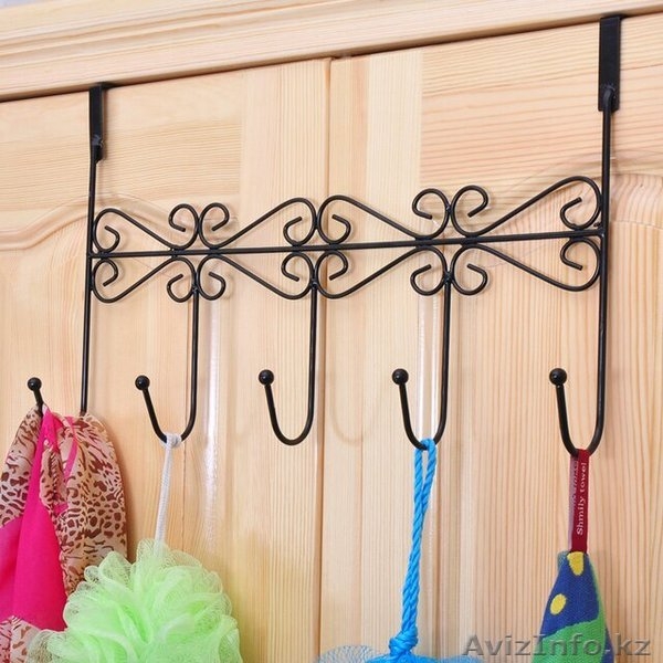 Вешалка металлическая для двери тонкая 46233 - Изображение #1, Объявление #1291413