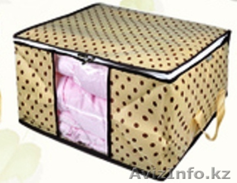 Органайзер для хранения одеял и подушек горошек и листик 41106 - Изображение #3, Объявление #1293179