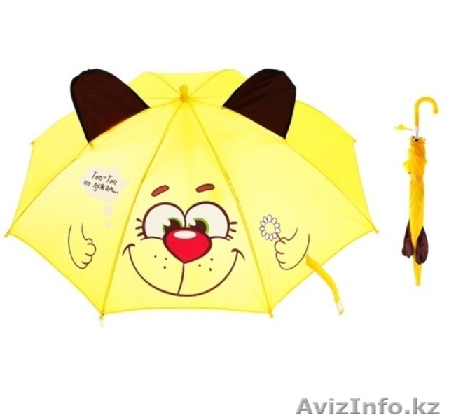 Зонт детский Песик топает по лужам с ушками 46339   - Изображение #2, Объявление #1307542