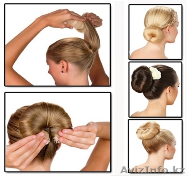 Заколка резинка валик для формирования дульки Hot buns код 23026 - Изображение #2, Объявление #1303383