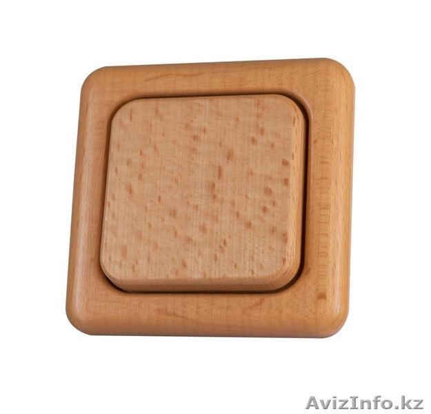 Акция! Деревянные немецкие выключатели по 2 000тг! + рамка в подарок! - Изображение #3, Объявление #1182763