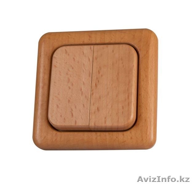 Акция! Деревянные немецкие выключатели по 2 000тг! + рамка в подарок! - Изображение #4, Объявление #1182763