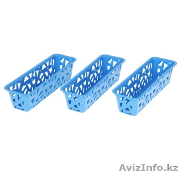 Набор корзинок универсальные синие три в одном 46349 - Изображение #1, Объявление #1314443