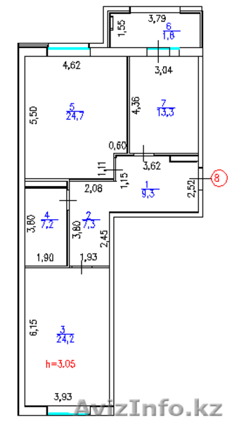 Продам квартиру 88кв.м. за 87900 $ - Изображение #1, Объявление #1326500