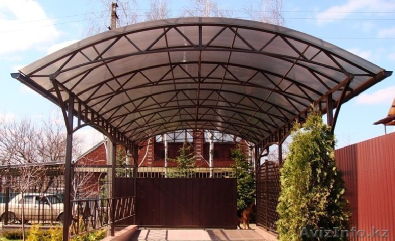 Изготовление и установка навесов для автомобилей Алматы - Изображение #1, Объявление #1356344