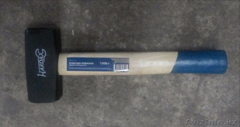 Кувалда кованая, с деревянной рукояткой, 1,5кг, длина 230мм - Изображение #2, Объявление #1363473