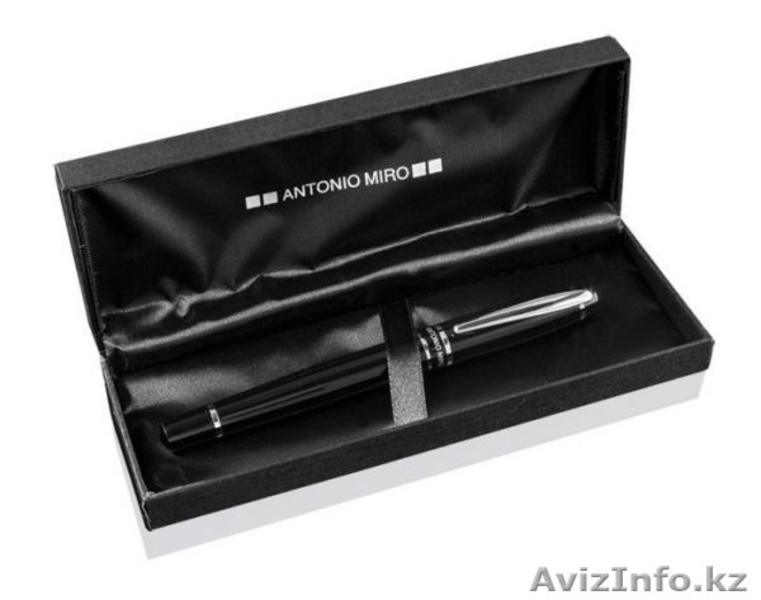  Ручка металлическая, чёрная, в футляре "Antonio Miro" - Изображение #1, Объявление #1375176