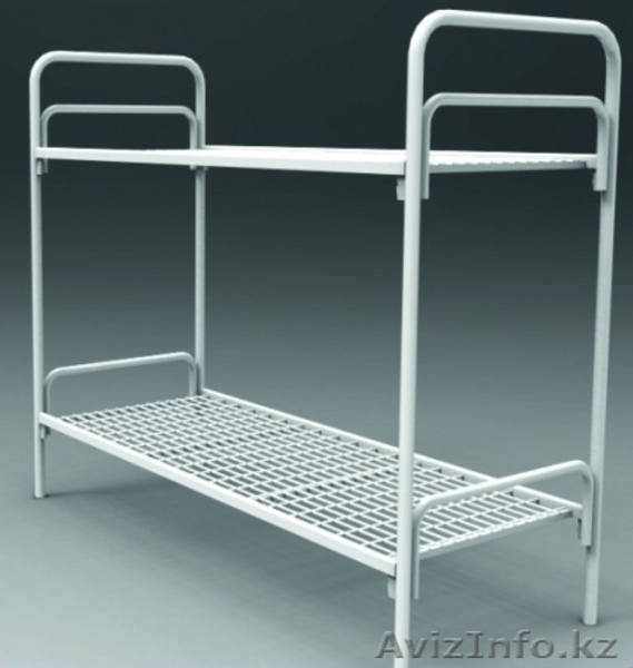 Кровати трёхъярусные для времянок, кровати металлические двухъярусные оптом - Изображение #5, Объявление #1436416